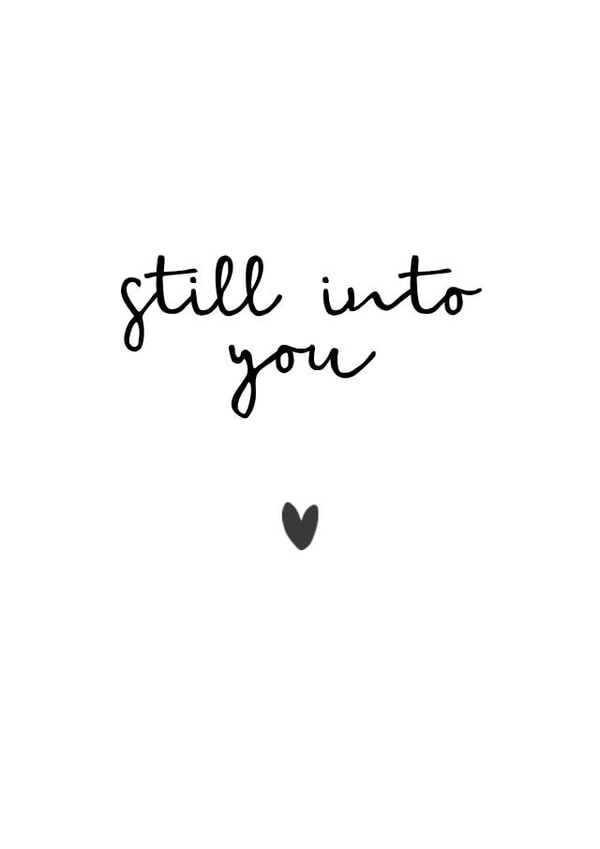 Still into you Valentine's Day card created by Audrey & Coco