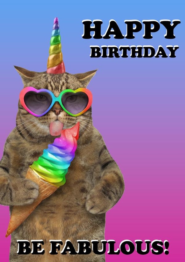 Happy birthday 1000 created by Eggciting Cards