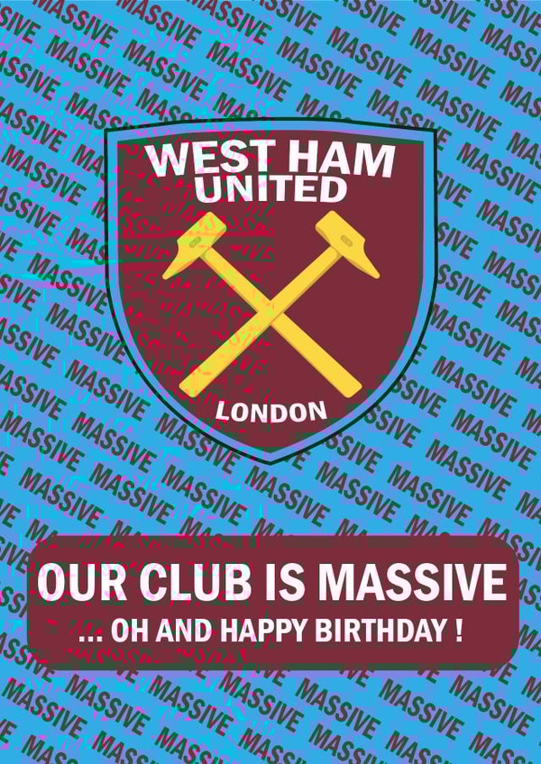 West Ham Are Massive created by LDN Prints