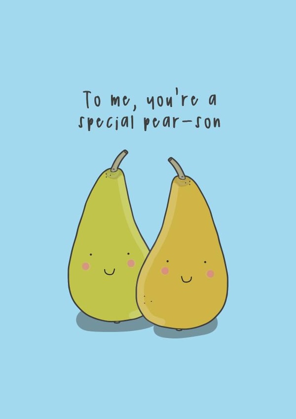 You're A Special Pear-son - Love / Valentine's Card created by Little Big Pie