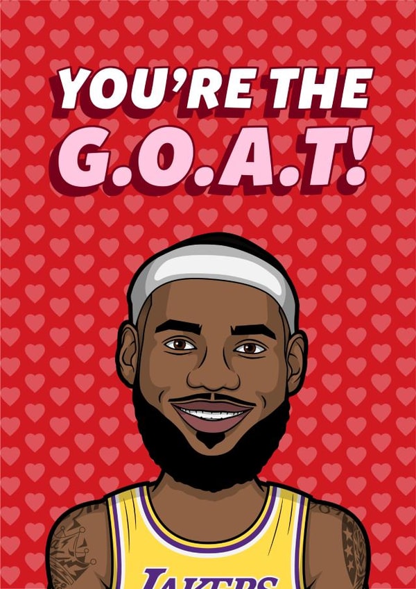Lebron Anniversary Card created by HollerPop