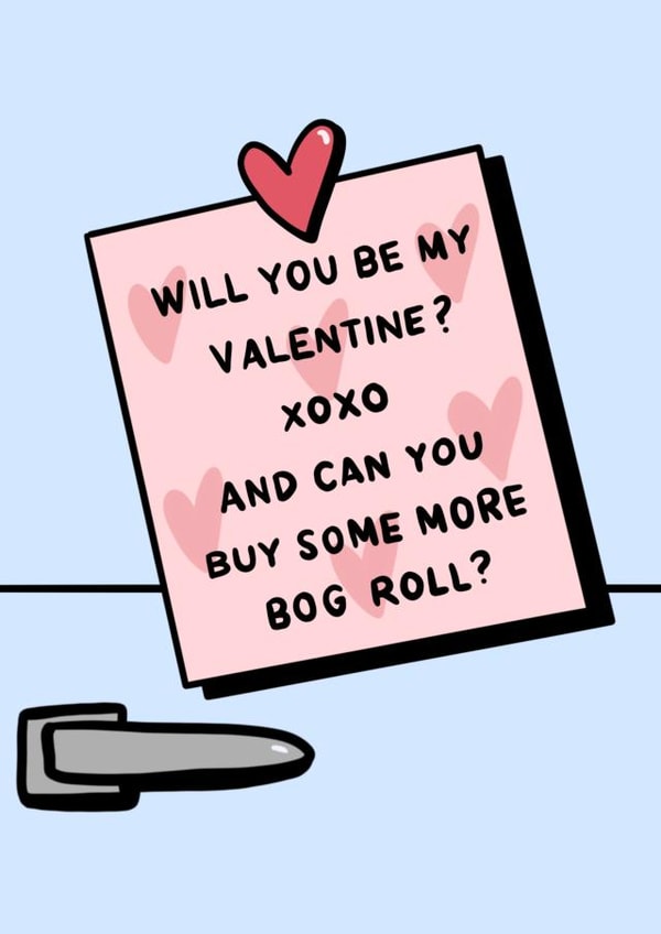 Fridge Note Valentine's Day Card created by Flopsydoods 