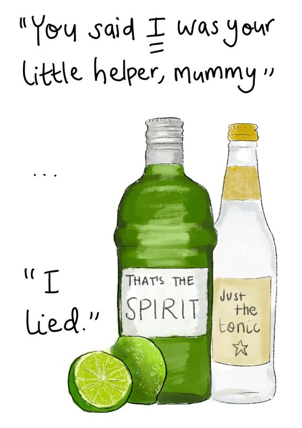 Mother’s little helper Card created by Rosie Johnson Illustrates