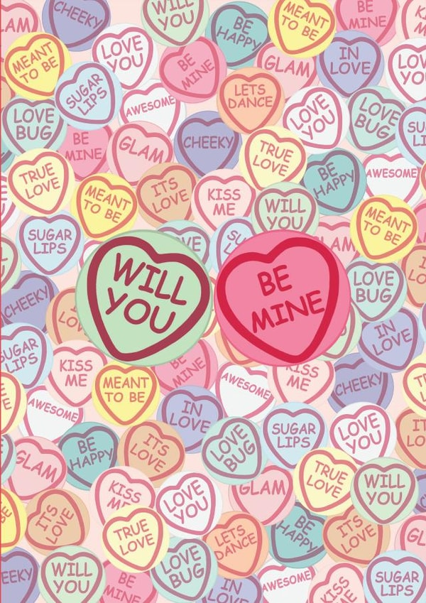 Will You Be Mine Love Hearts Card created by Bec Broomhall