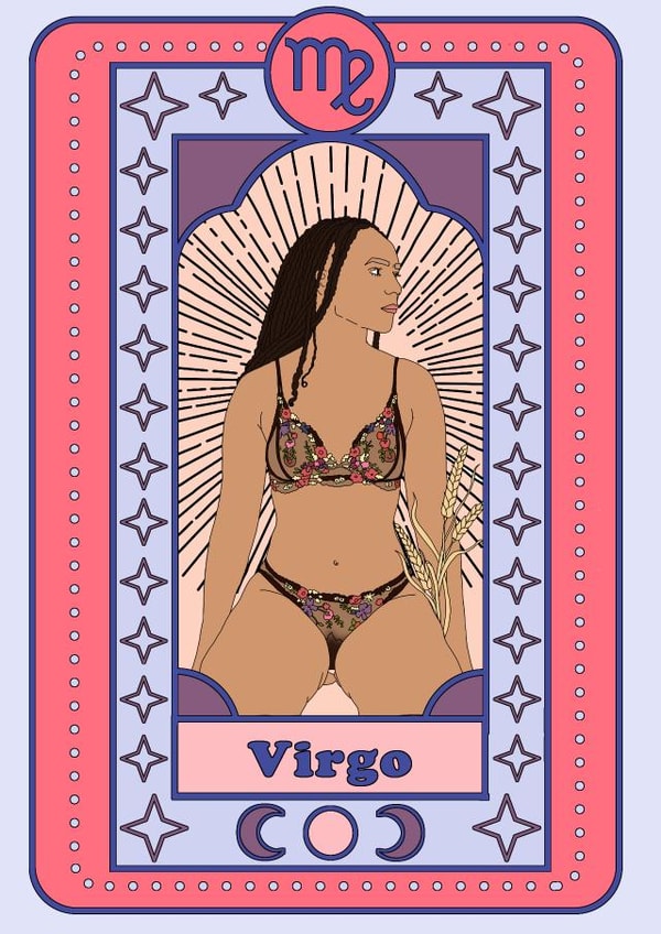 VIRGO BIRTHDAY CARD created by Emily Nash