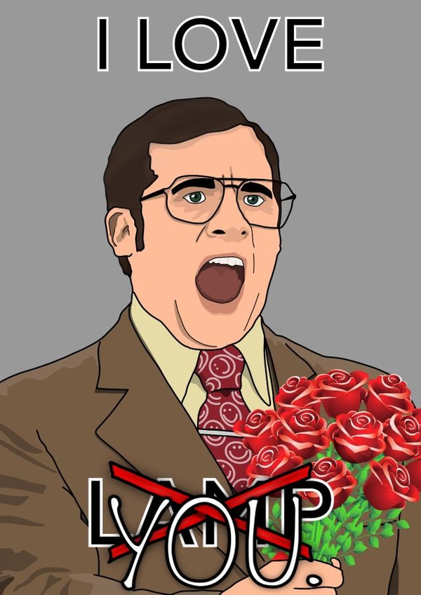 I love lamp/you Valentines Day card created by Doodles by Fish