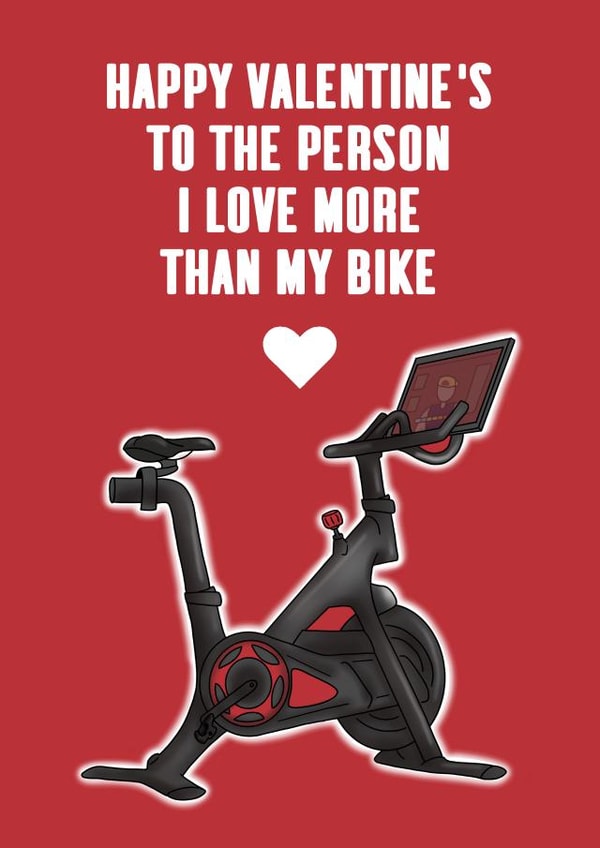 Peloton Valentine's Day Card created by Cake For Breakfast