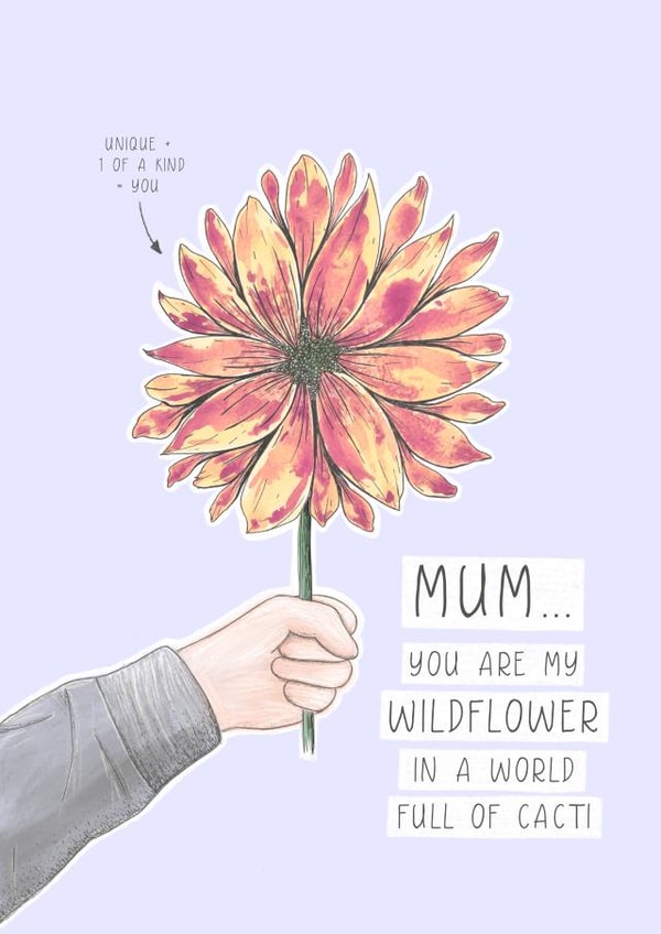 A wildflower in a world of Cacti! created by Peach Creativ