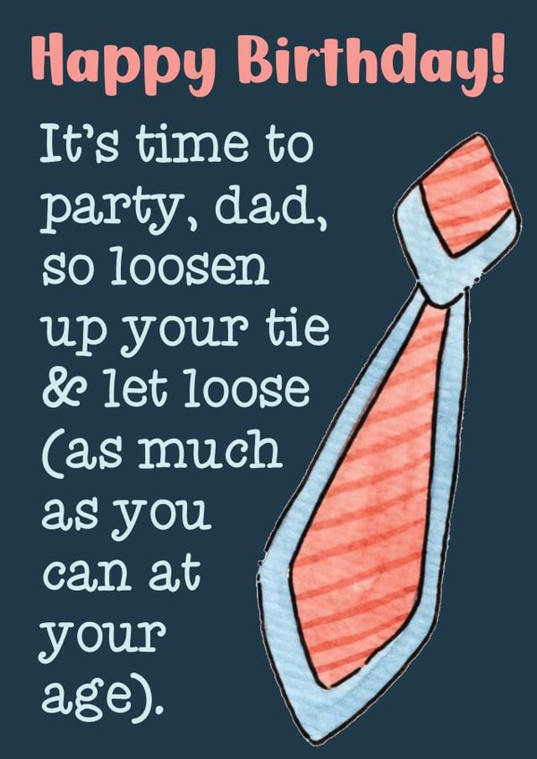 Humorous Birthday Card For Dad 1001 created by Exquisite Studio