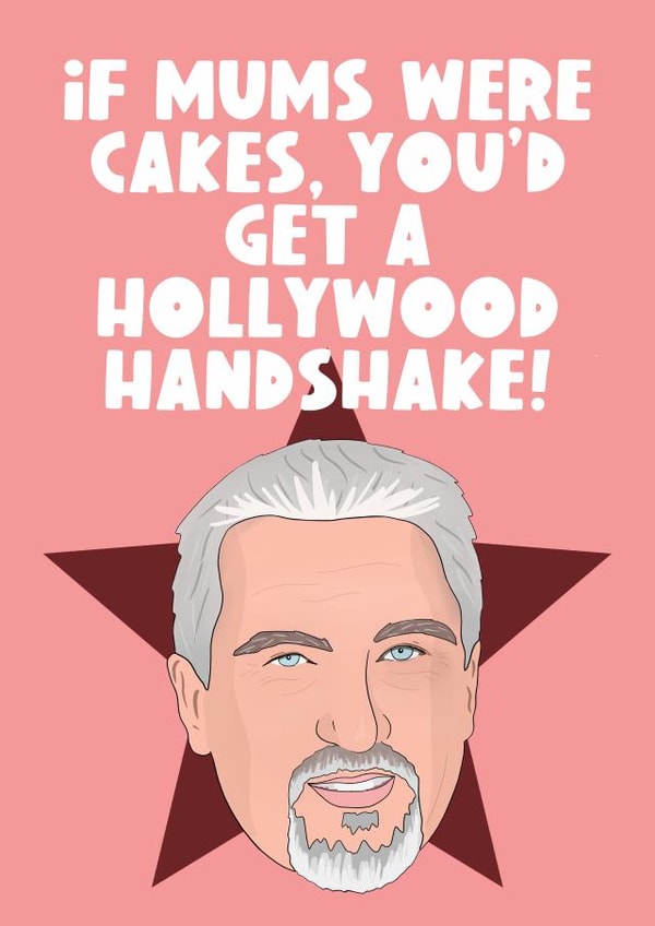 Paul Hollywood Mother's Day Card created by The Foxy Lemon Co.