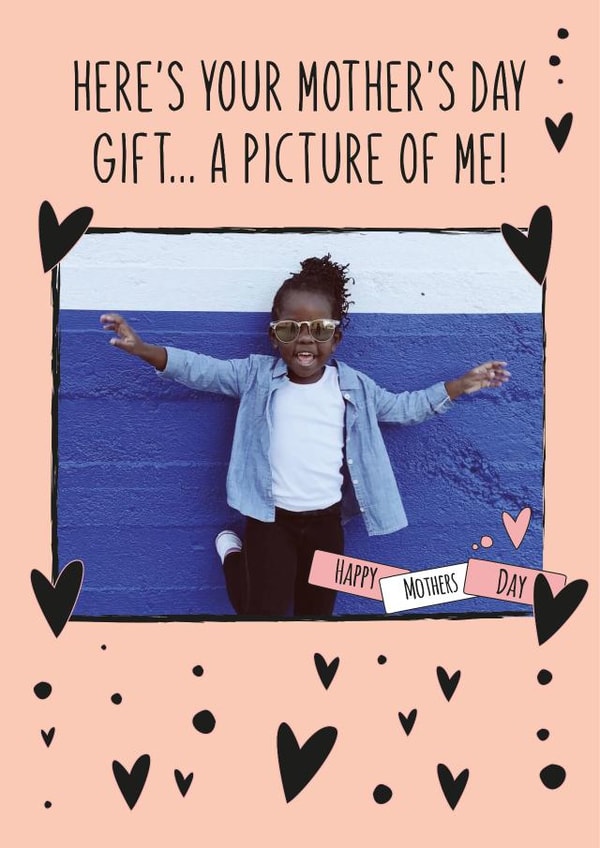 Picture of me love Mothers Day Personalised Photo Card 17364 created by Quinton cards