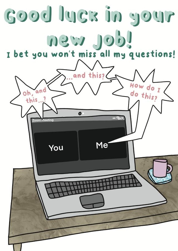 Zoom leaving card created by Zoë Nash