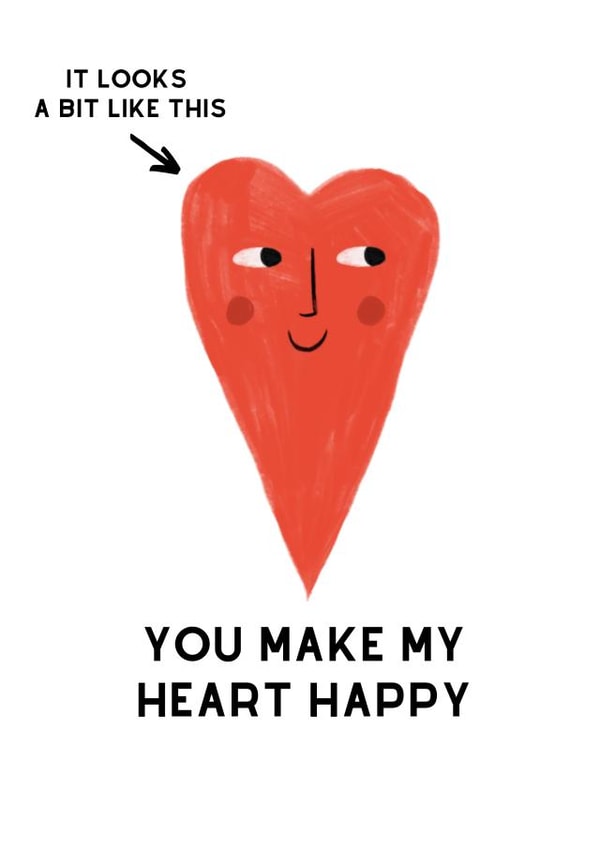 You make my Heart Happy Card created by Phoebe Harris