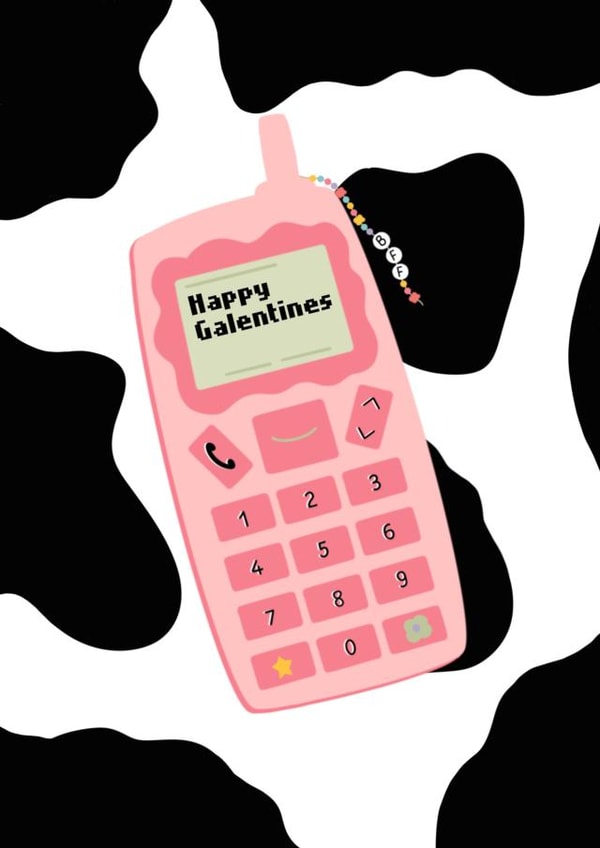 Cute Galentine’s Card - Pretty Galentine's Day Card - Happy Galentine's created by This Gal Designs