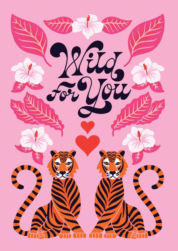 Tiger Couple Valentine's Card created by Jessica Molina