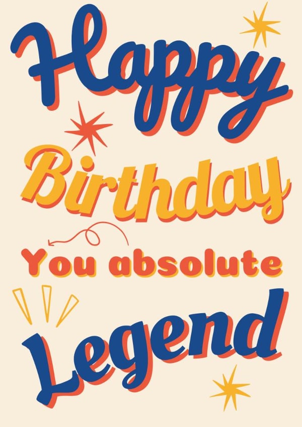 Happy Birthday Legend created by Loula Rose