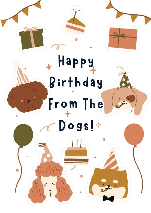 Cute Birthday Card From The Dog | thortful