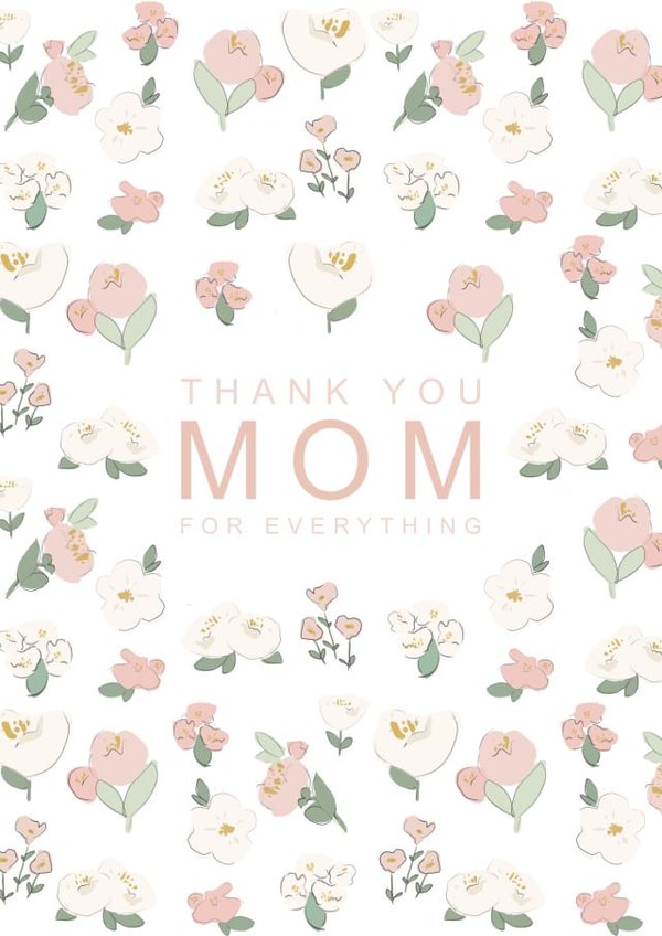 Cute Flowers Mother`s Day card created by Yana Shevchenko