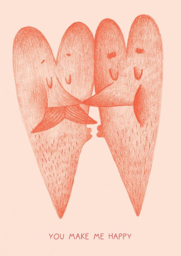 Gay Valentine's Day Cards created by Galina Duk
