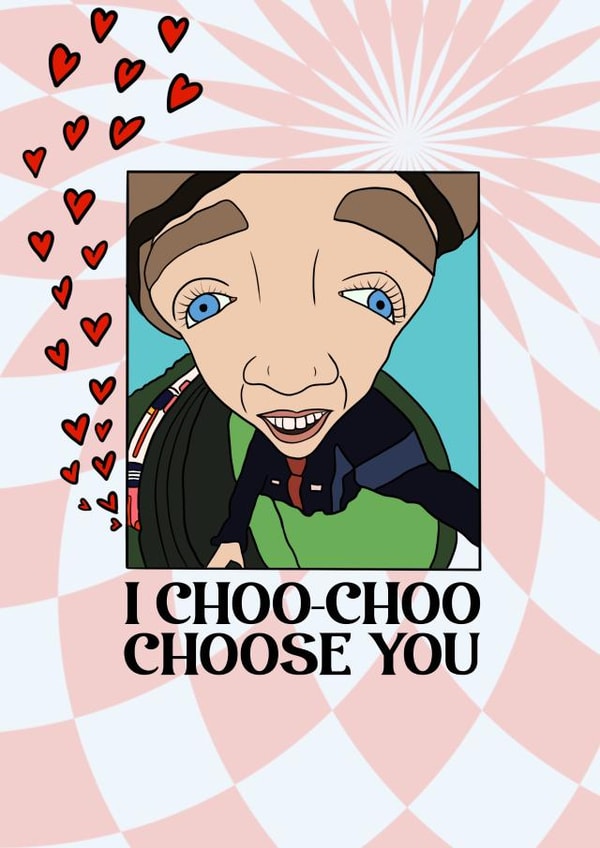 I choo-choo choose you - Francis Bourgeois Valentines Card created by ItsWeezyDrawin