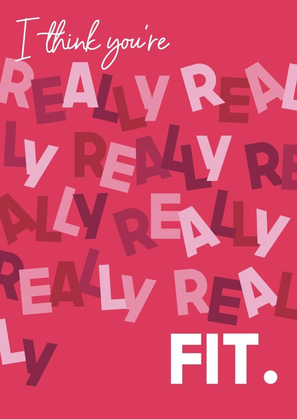 Really really fit valentine's day card created by WillyBee