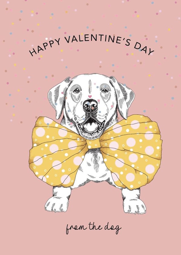 Happy Valentine's Day from the Dog created by Dotty Dog Art