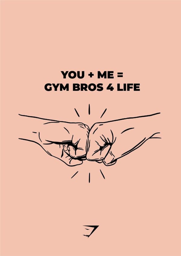 'You + Me = Gym bros for life' - Gym Valentines Day | Gymshark created by Gymshark