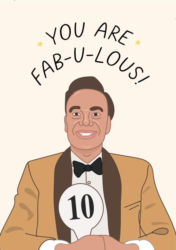 Strictly Craig Revel Horwood You Are Fabulous Greeting Card created by @veryarshshop