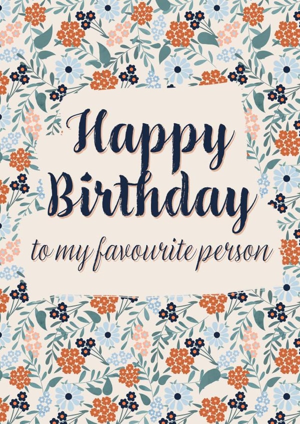 Floral Happy Birthday Best Friend/Significant Other created by Carla Winter