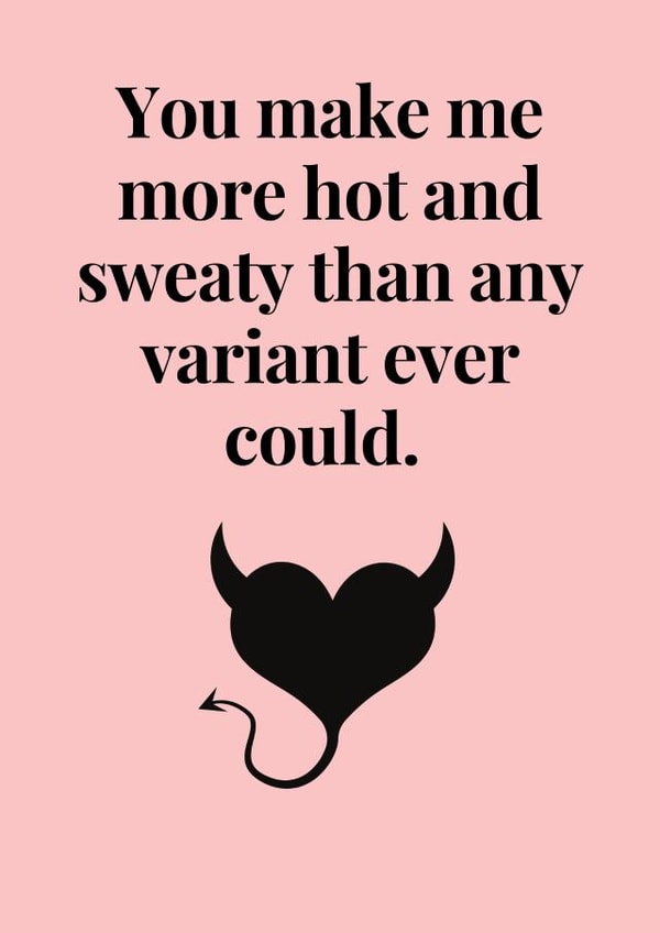 Covid sexy card created by My Touch