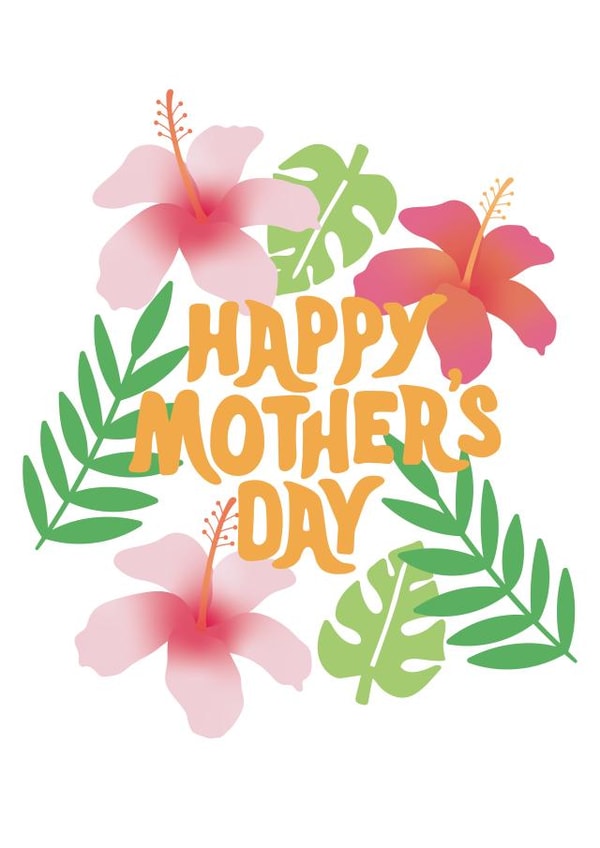 Tropical Flowers Mother's Day Card created by Tihara Smith
