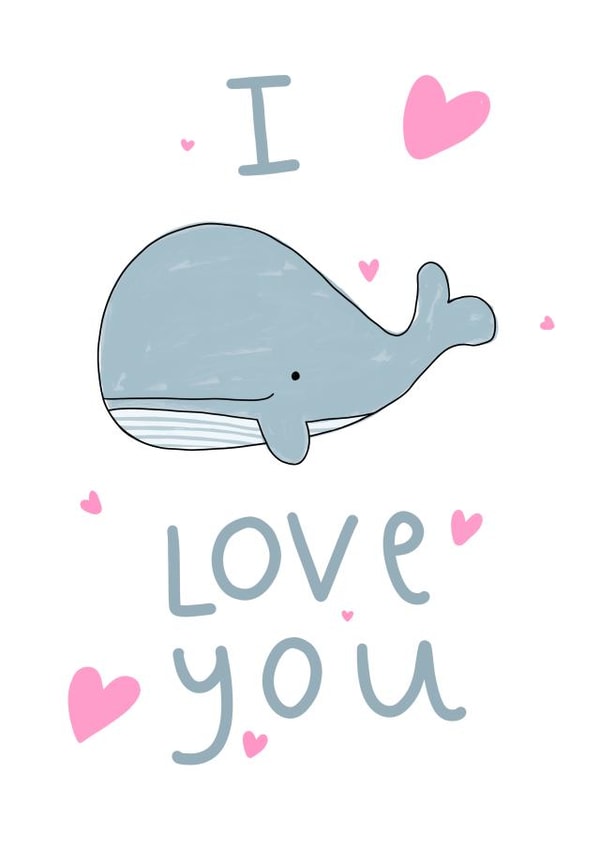 I WHALEY Love You Card created by Sarah Shields Studio