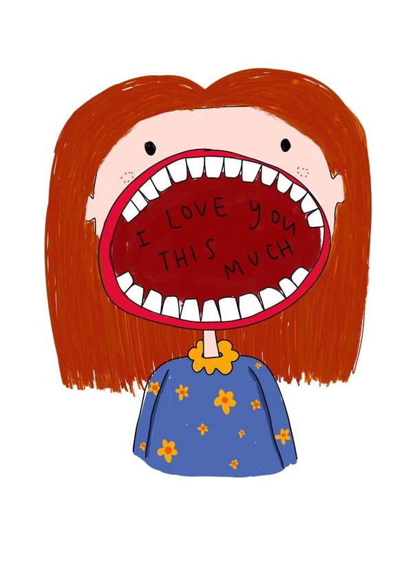 Shout about your love card created by Sarah Shields Studio