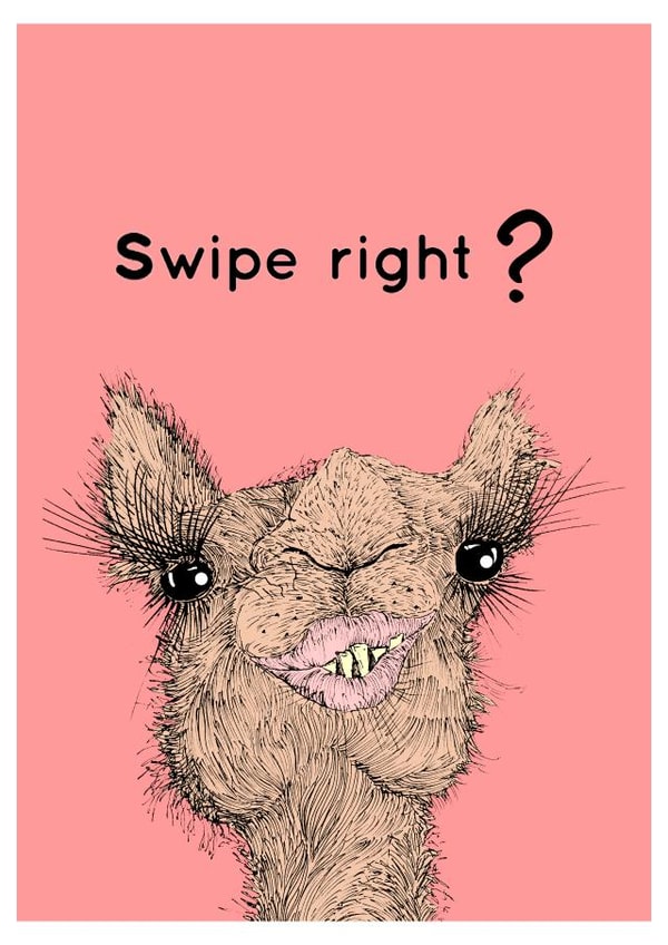 Swipe Right Valentines Card created by The Ricketty Desk