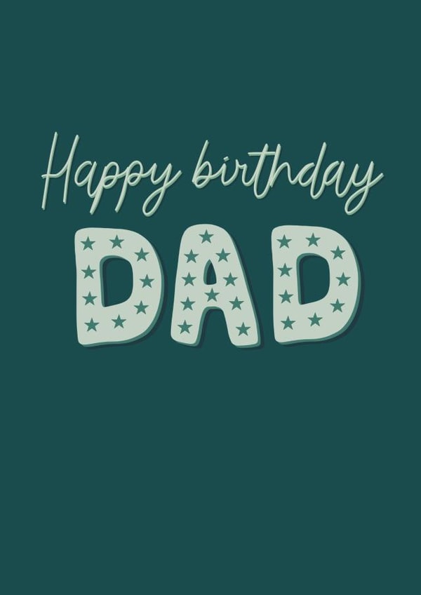 Happy Birthday Dad created by Amy Rumble