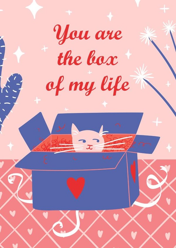 Cat in the love box created by Alyona Shirokova