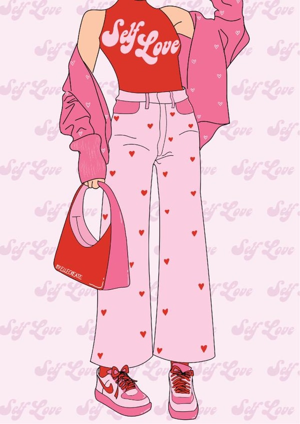 Galentines Self Love Card  created by Ellecreate