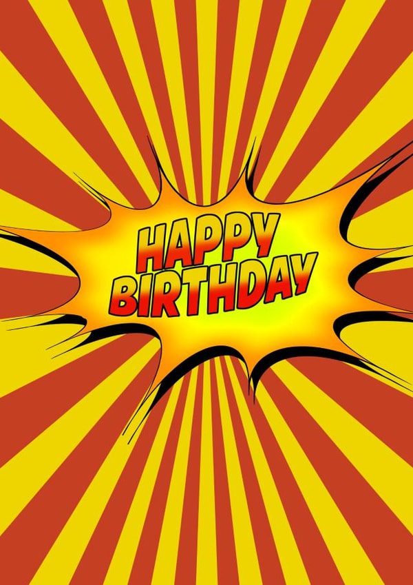 Comic Book Style Happy Birthday created by Rogues-Gallery