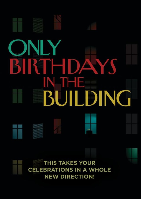 Only Murders in the Building Birthday Card 1001 created by Fatchair Print