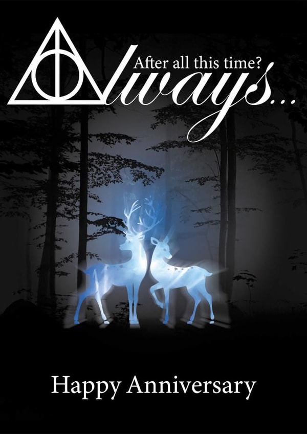 Harry Potter Always Anniversary Card created by Thoughtful Gifts