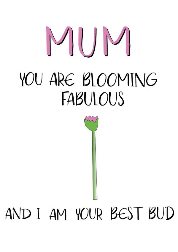 Blooming fabulous mum card created by Emily Hunter