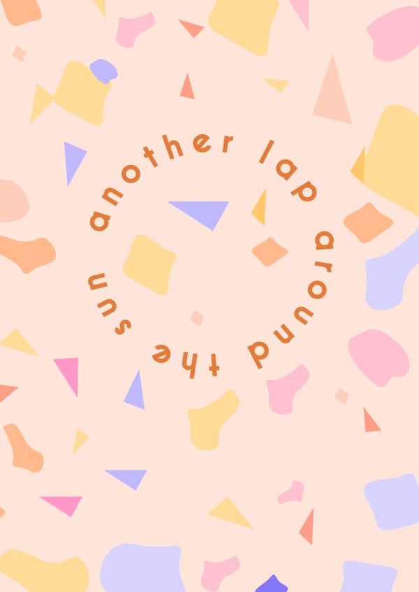 Another Lap Around the Sun Birthday Card created by CoconuTacha