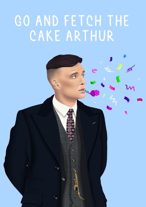 Tommy Shelby Peaky Blinders Birthday Card created by Amy Florence Design