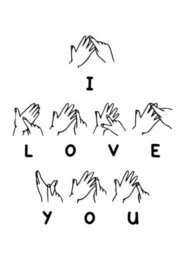 I Love You - BSL, British Sign Language created by Charlotte