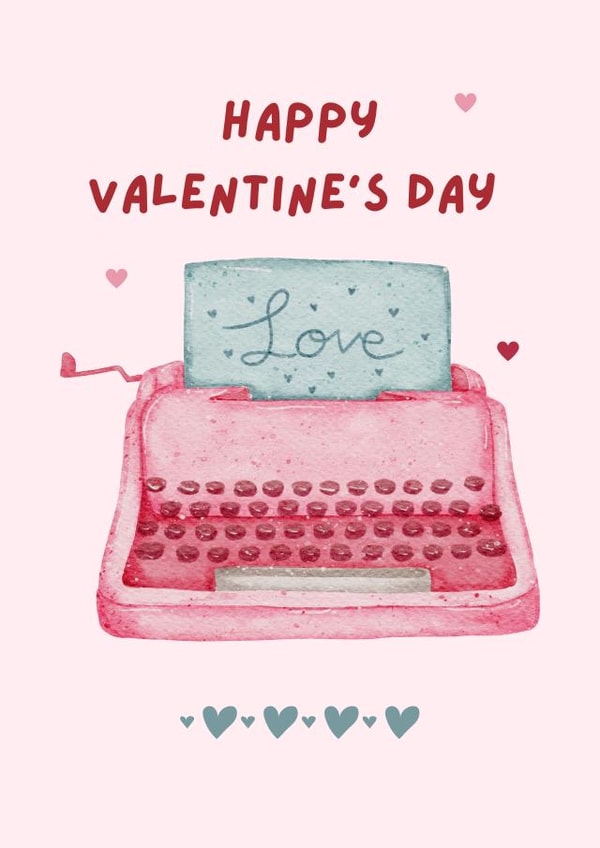 Happy Valentine's Day created by Custom Card Co Shop