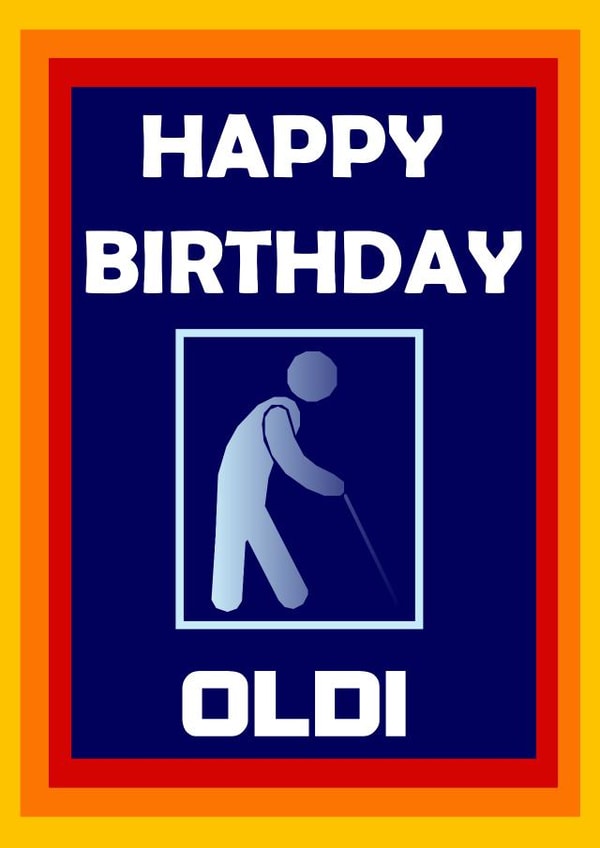 Happy birthday Oldi created by K. Bukhari