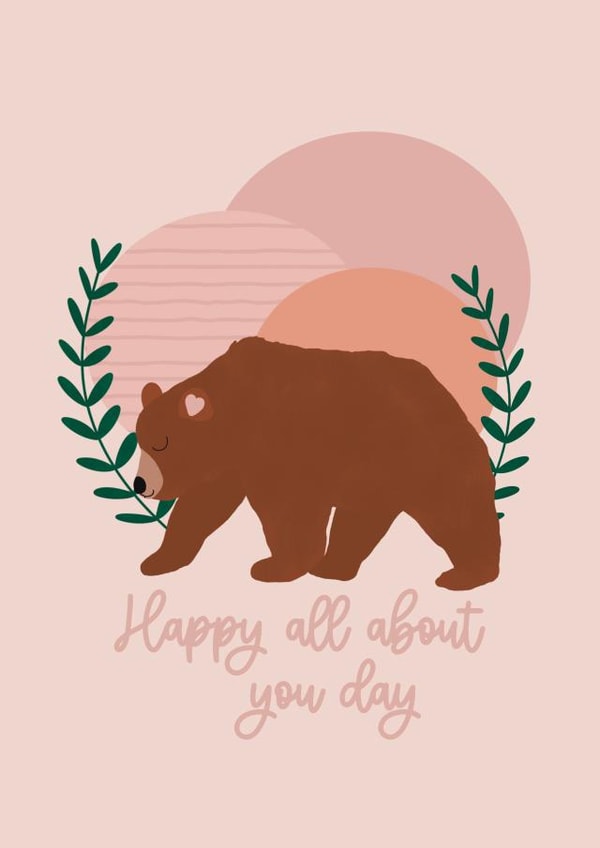 Happy ‘all about you day’ birthday card created by art by anniemaura 