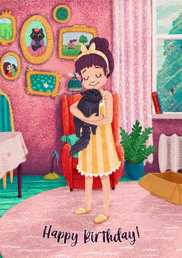 Purr purr Happy Birthday created by Atmosferna