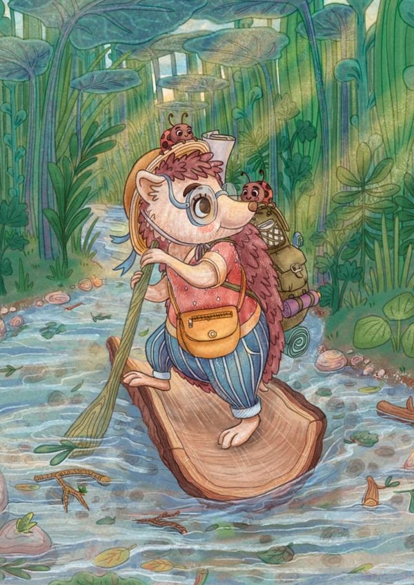 The hedgehog's journey created by Atmosferna