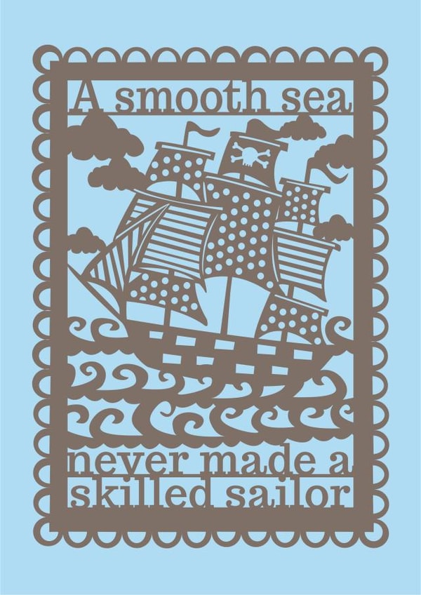 A Smooth Sea card  created by Pogofandango